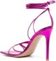 Gianvito Rossi Sylvie 115mm metallic leather sandals Pink - Thumbnail 3