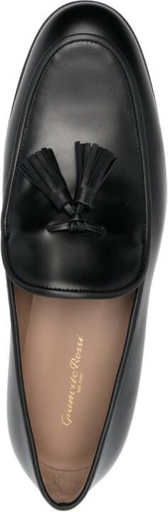 Gianvito Rossi tassel-detail leather loafers Black