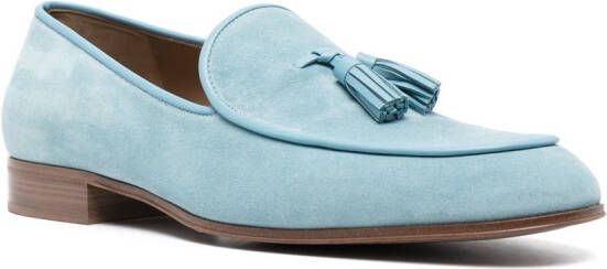 Gianvito Rossi tassel-detail round-toe loafers Blue