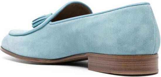 Gianvito Rossi tassel-detail round-toe loafers Blue