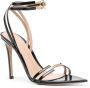 Gianvito Rossi thin double-strap heeled sandals Black - Thumbnail 2