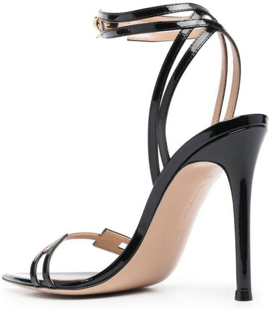 Gianvito Rossi thin double-strap heeled sandals Black