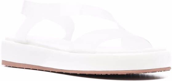 Gianvito Rossi transparent-strap sandals White