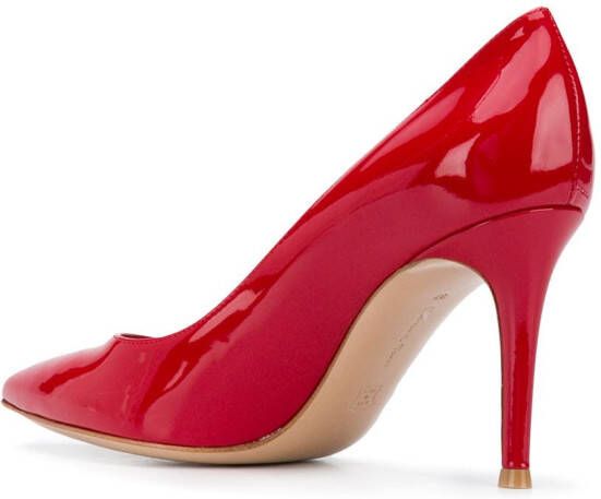 Gianvito Rossi varnished 85mm stiletto pumps Red
