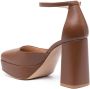 Gianvito Rossi Vian 70mm block-heel pumps Brown - Thumbnail 3