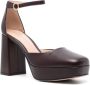 Gianvito Rossi Vian Glove 105mm leather pumps Brown - Thumbnail 2
