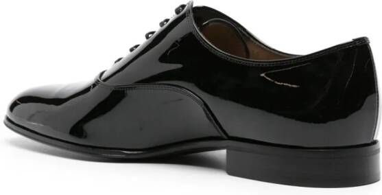 Gianvito Rossi Vittorio patent-leather Oxford shoes Black