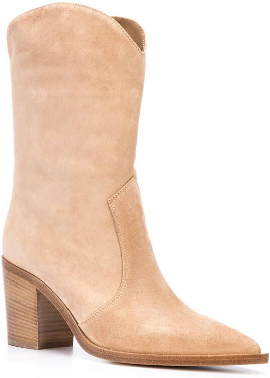 Gianvito Rossi Western 75mm boots Brown