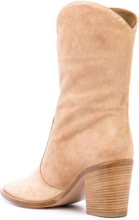 Gianvito Rossi Western 75mm boots Brown