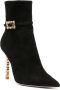 Gianvito Rossi Wonder 105mm suede boots Black - Thumbnail 2