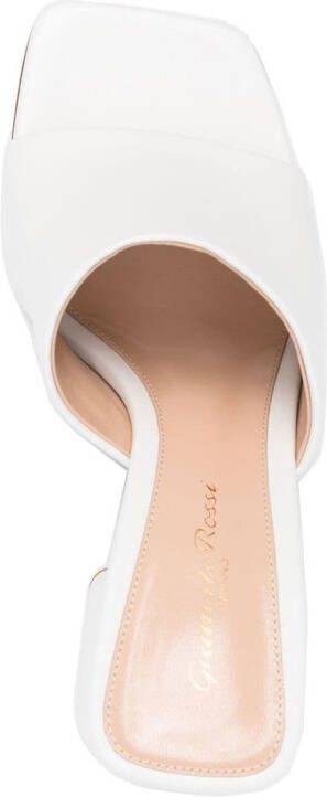 Gianvito Rossi Wynn 85mm leather mules White