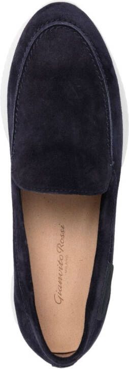 Gianvito Rossi Yatchclub suede loafers Blue