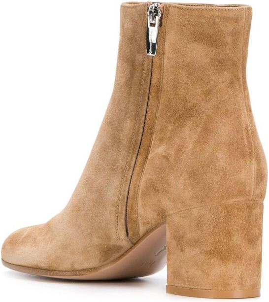Gianvito Rossi zipped ankle boots Neutrals