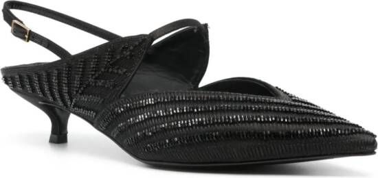 Giorgio Armani 35mm bead-embellished pumps Black
