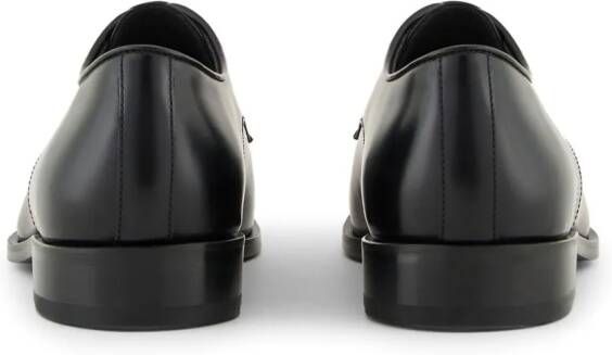 Giorgio Armani leather derby shoes Black
