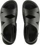 Giorgio Armani logo-debossed leather sandals Black - Thumbnail 4