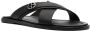 Giorgio Armani logo-patch sandals Black - Thumbnail 2