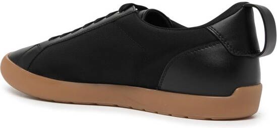 Giorgio Armani low-top leather sneakers Black