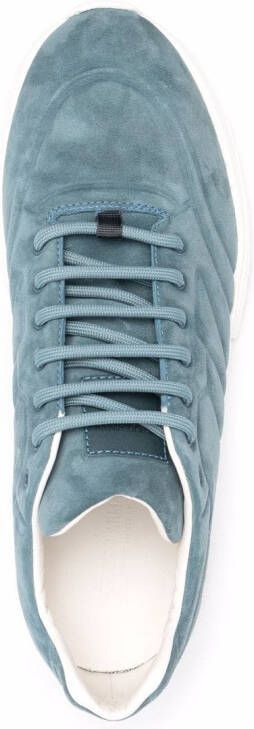 Giorgio Armani low-top suede sneakers Blue