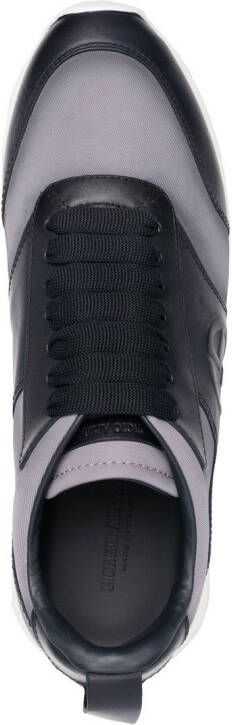 Giorgio Armani panelled low-top sneakers Grey