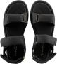 Giorgio Armani touch-strap leather sandals Black - Thumbnail 4