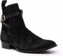 Giuliano Galiano buckled strap ankle boots Black - Thumbnail 2