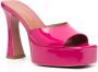 Giuliano Galiano Charlie 125mm patent-leather mules Pink - Thumbnail 2