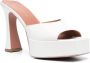 Giuliano Galiano Charlie 125mm patent-leather mules White - Thumbnail 2