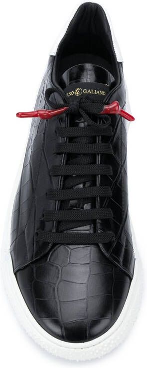 Giuliano Galiano crocodile-embossed Nemesis sneakers Black