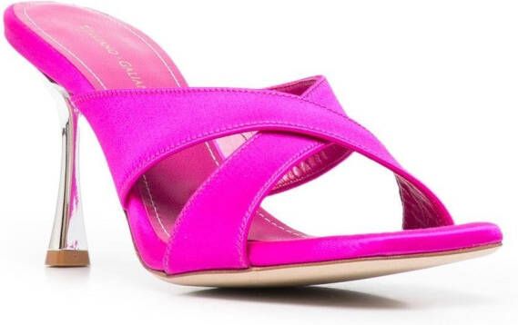 Giuliano Galiano Edina crossover-strap sandals Pink