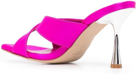 Giuliano Galiano Edina crossover-strap sandals Pink
