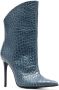 Giuliano Galiano Elise 105mm embossed ankle boots Blue - Thumbnail 2