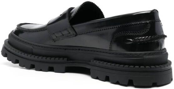 Giuliano Galiano Freddie leather loafers Black