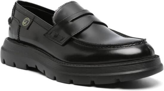 Giuliano Galiano Freddie penny-slot leather loafers Black