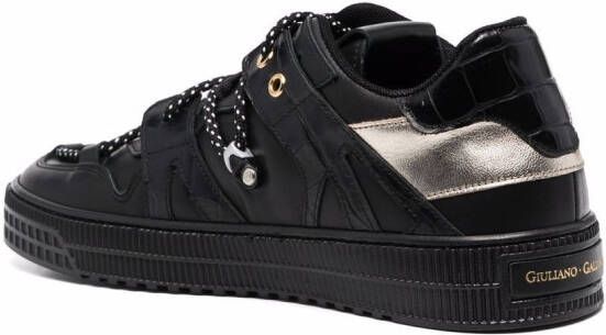 Giuliano Galiano Jeson leather low-top sneakers Black