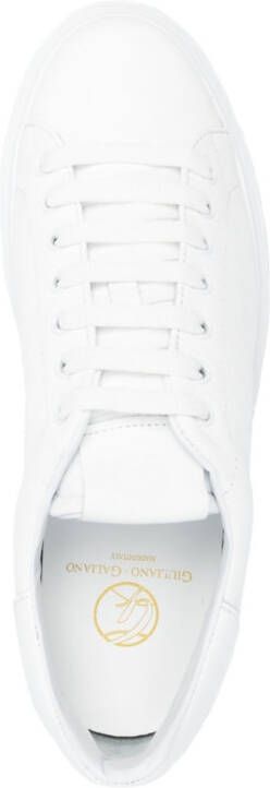 Giuliano Galiano lace-up calf-leather sneakers White
