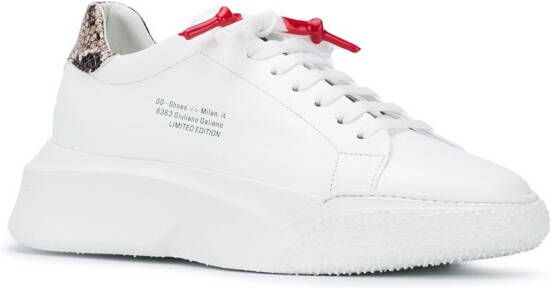 Giuliano Galiano python Nemesis sneakers White