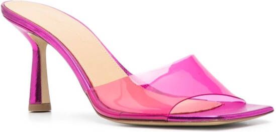 Giuliano Galiano Rose open-toe 83mm mules Pink