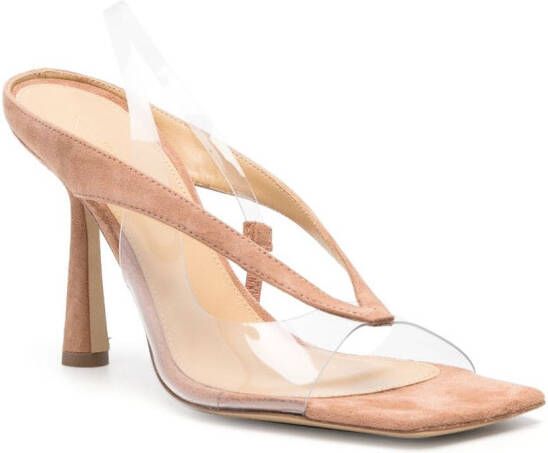 Giuliano Galiano slingback square-toe sandals Neutrals