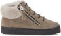 Giuseppe Junior shearling lined high-top sneakers Green - Thumbnail 2