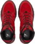 Giuseppe Junior Talon high-top suede-trim sneakers Red - Thumbnail 3