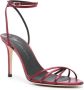 Giuseppe Zanotti 100mm metallic leather strapy sandals Red - Thumbnail 2