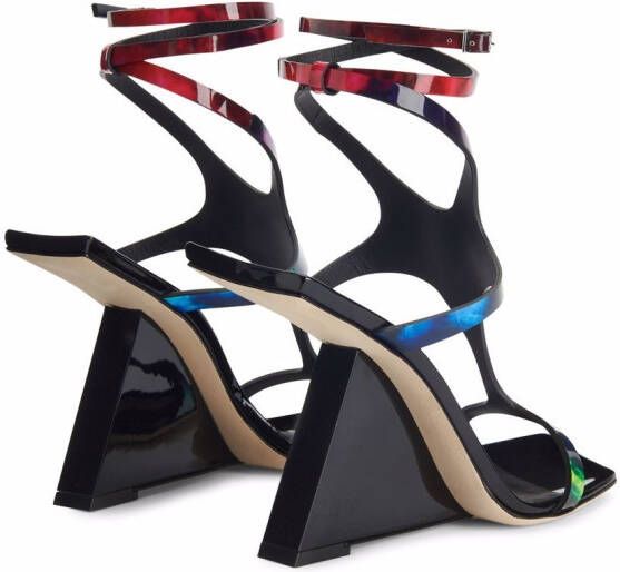 Giuseppe Zanotti 105mm angled heel sandals Multicolour