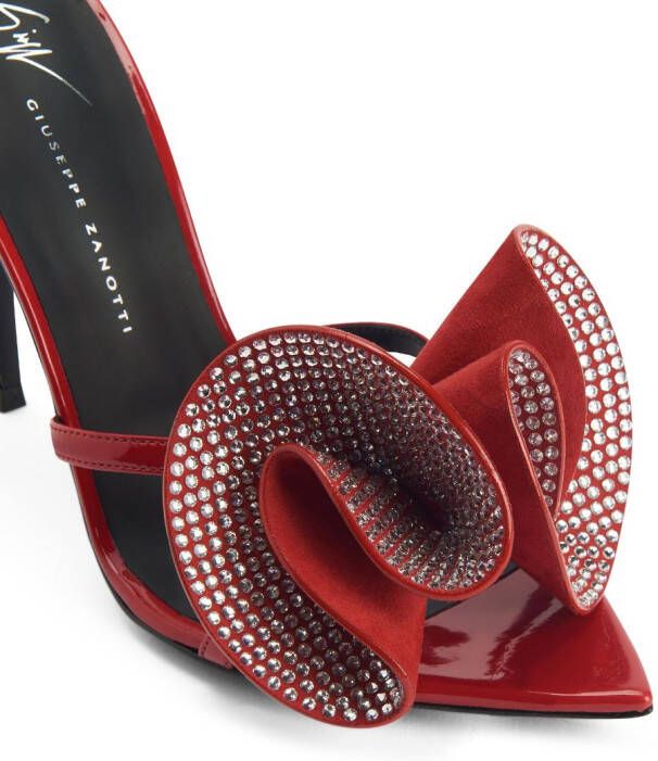 Giuseppe Zanotti 105mm appliqué-detail mules Red