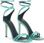 Giuseppe Zanotti 105mm metallic-effect stiletto sandals Blue - Thumbnail 2