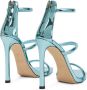 Giuseppe Zanotti 120mm metallic-effect sandals Blue - Thumbnail 3