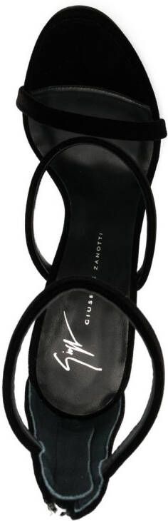 Giuseppe Zanotti 120mm suede strappy sandals Black