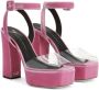 Giuseppe Zanotti 120mm transparent platform sandals Pink - Thumbnail 2