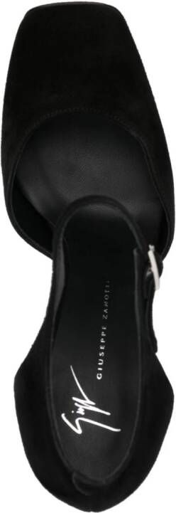 Giuseppe Zanotti 160mm block-heel suede pumps Black