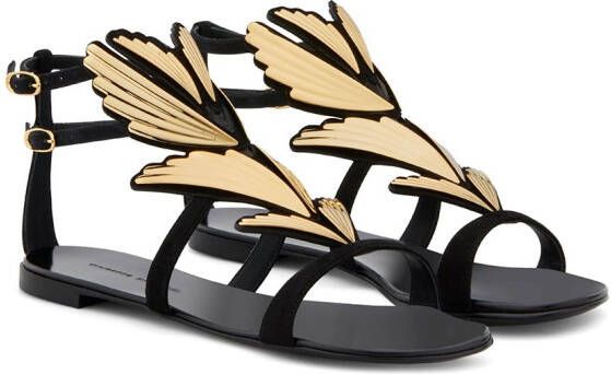 Giuseppe Zanotti 2.0 Cruel flat sandals Black